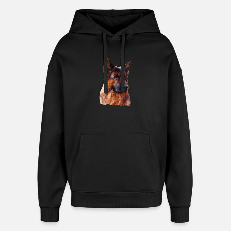 Altdeutscher Schäferhund Deutscher Schäferhund - Oversized Unisex Hoodie von Stanley/Stella - Schwarz