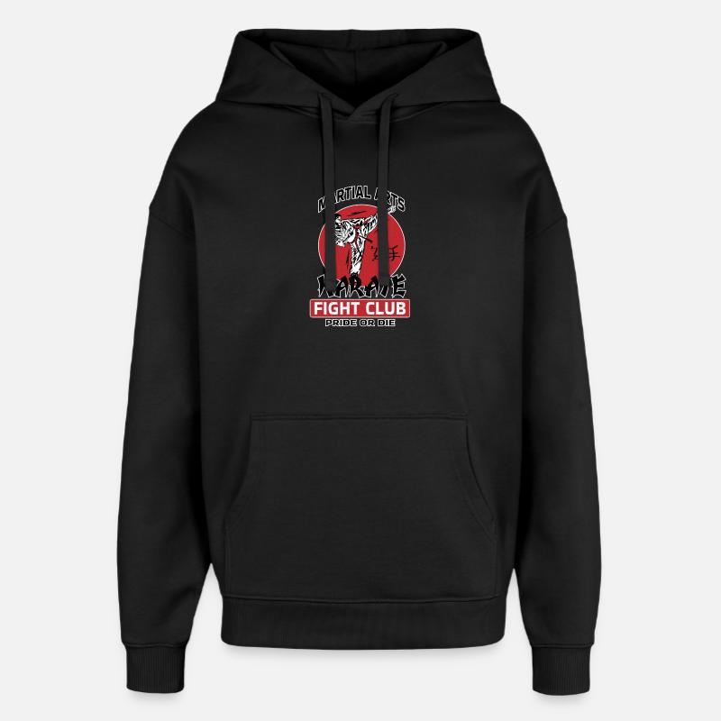 Karaté Arts Martiaux - Sweat à capuche unisexe Stanley/Stella Oversized - noir