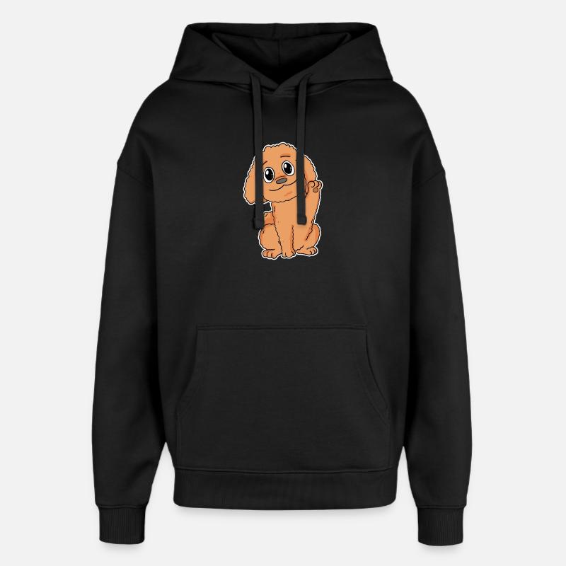 Caniche Chien Race Chien Chiens - Sweat à capuche unisexe Stanley/Stella Oversized - noir