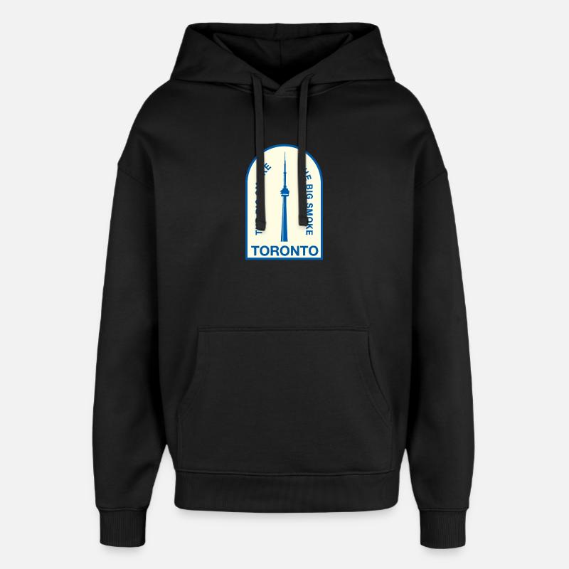 Toronto CNTower Big Smoke - Sweat à capuche unisexe Stanley/Stella Oversized - noir