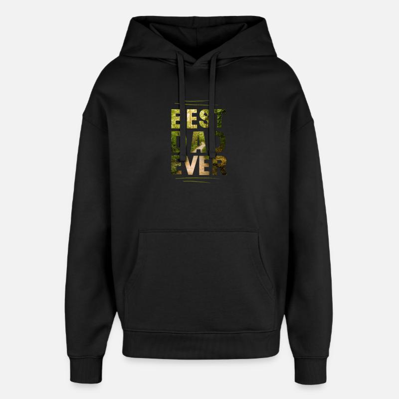Bester Papa - Oversized Unisex Hoodie von Stanley/Stella - Schwarz