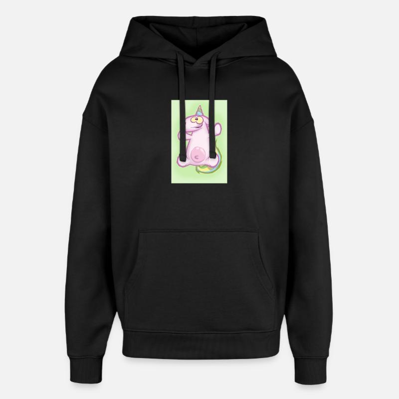 La licorne - Sweat à capuche unisexe Stanley/Stella Oversized - noir