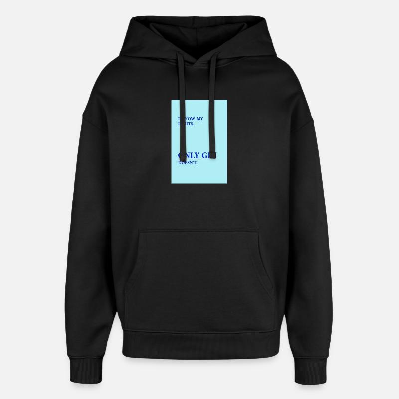Gin Has No Limits  - Oversized Unisex Hoodie von Stanley/Stella - Schwarz