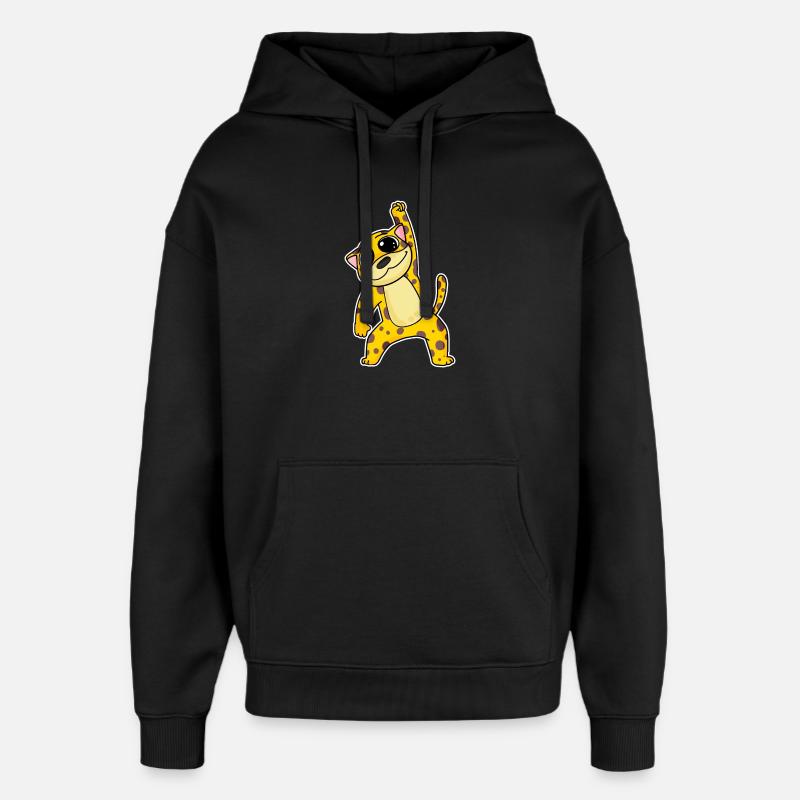 Jaguar Cat - Oversized Unisex Hoodie by Stanley/Stella - black