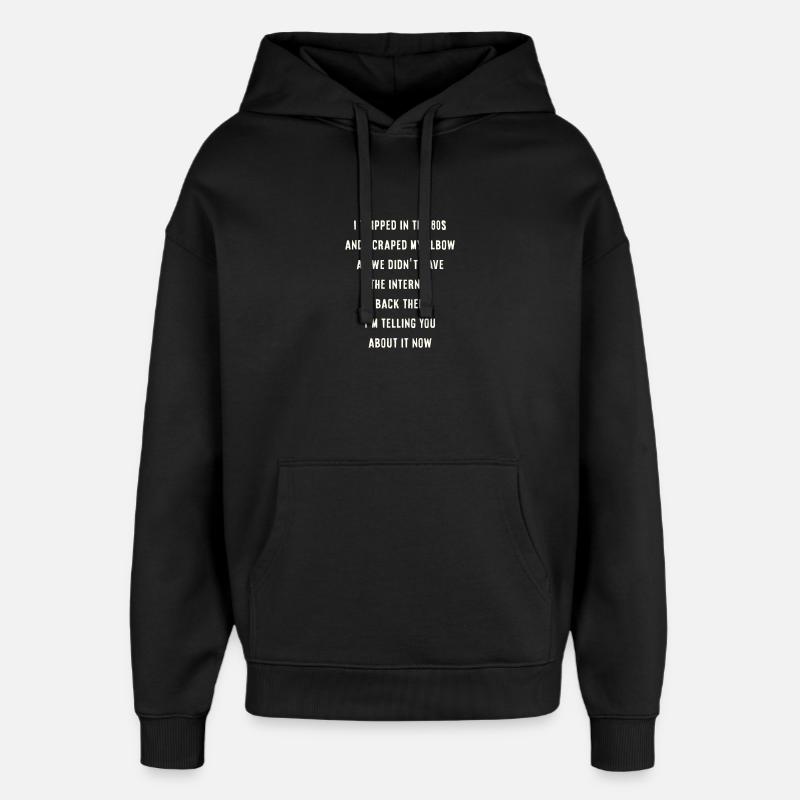 Miroir temporel - Sweat à capuche unisexe Stanley/Stella Oversized - noir