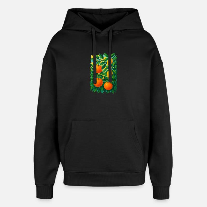 Rêve de Citrus Grove - Sweat à capuche unisexe Stanley/Stella Oversized - noir
