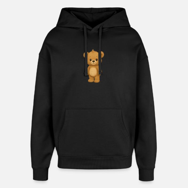 Nounours - Sweat à capuche unisexe Stanley/Stella Oversized - noir