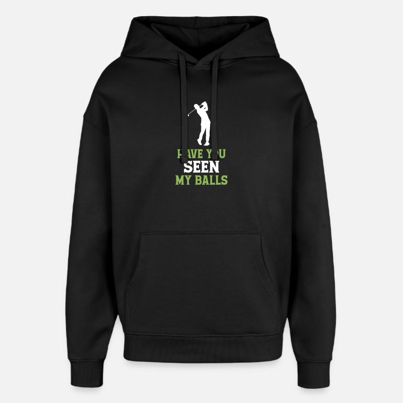 Golf - Avez-vous vu mes balles - Sweat à capuche unisexe Stanley/Stella Oversized - noir