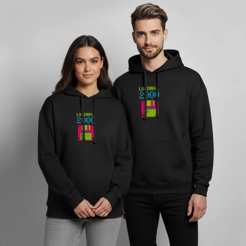 Loading 2000 Disketten-Design Retro Pixel Design Oversized Unisex Hoodie von Stanley/Stella