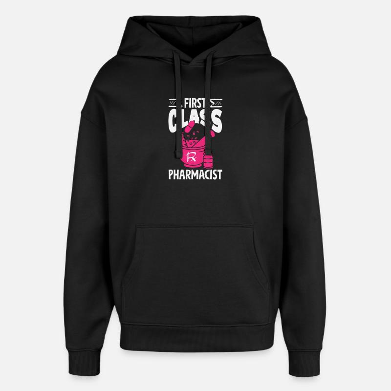 Pharmacien Technicien Pharmaceutique - Sweat à capuche unisexe Stanley/Stella Oversized - noir