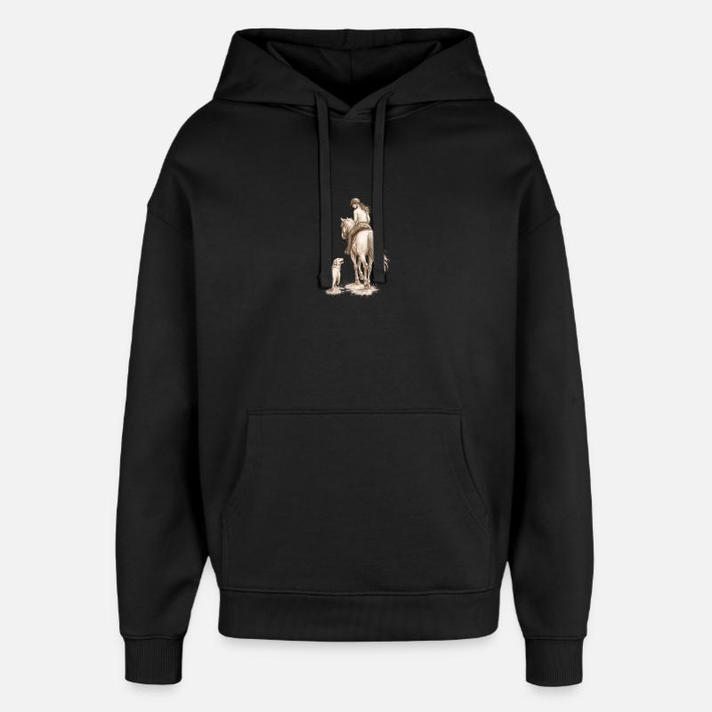 Side by Side - Oversized Unisex Hoodie von Stanley/Stella - Schwarz