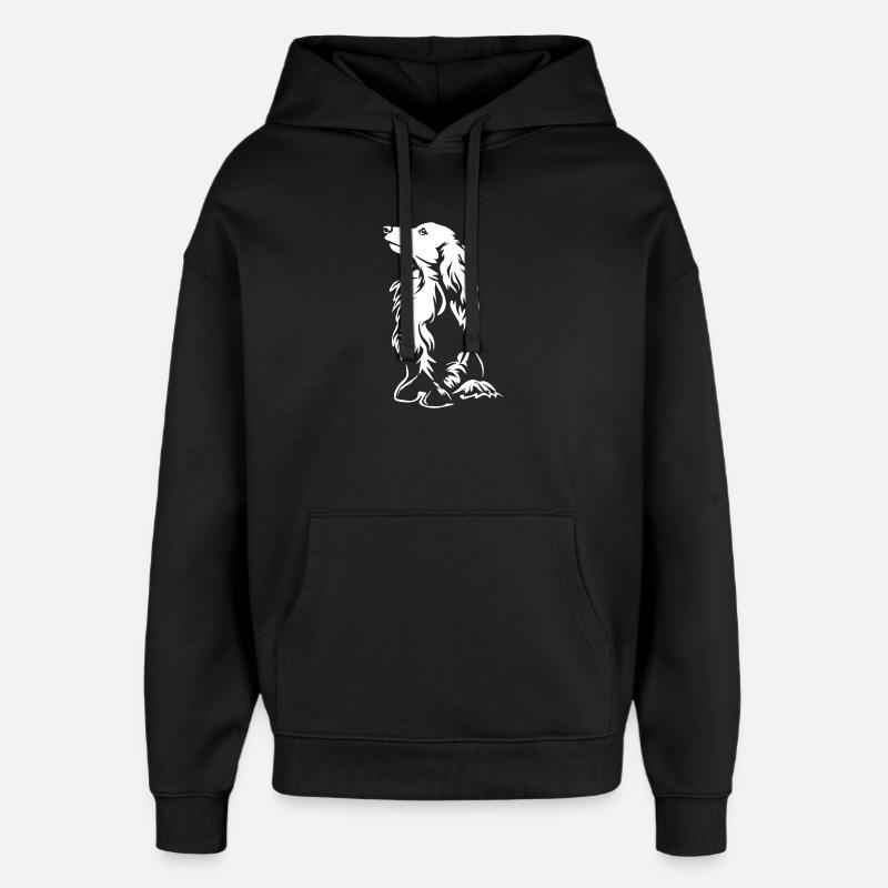 Teckel « Black Edition » - Sweat à capuche unisexe Stanley/Stella Oversized - noir