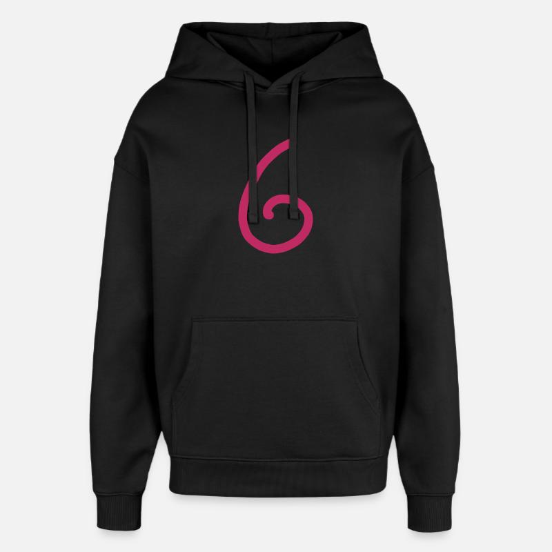 6 Numéro six Numéro Anniversaire - Sweat à capuche unisexe Stanley/Stella Oversized - noir