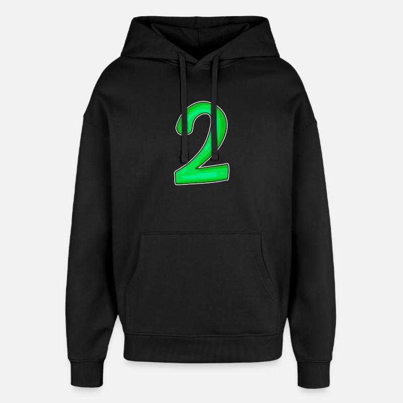 2 - Oversized Unisex Hoodie von Stanley/Stella - Schwarz