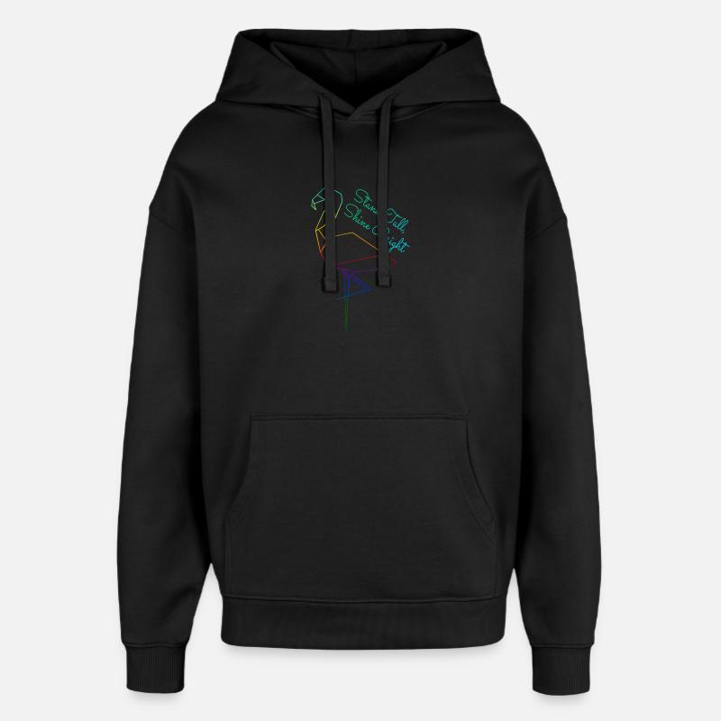 Tenez-vous droit, brillez de mille feux - Sweat à capuche unisexe Stanley/Stella Oversized - noir