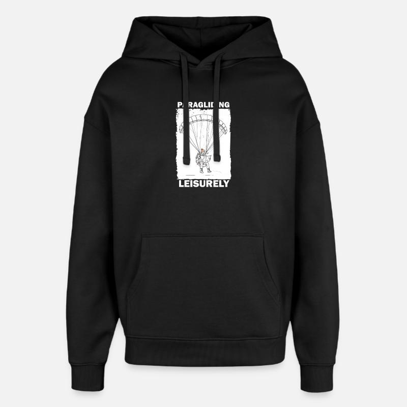 Parapente d'aventure Lire - Sweat à capuche unisexe Stanley/Stella Oversized - noir