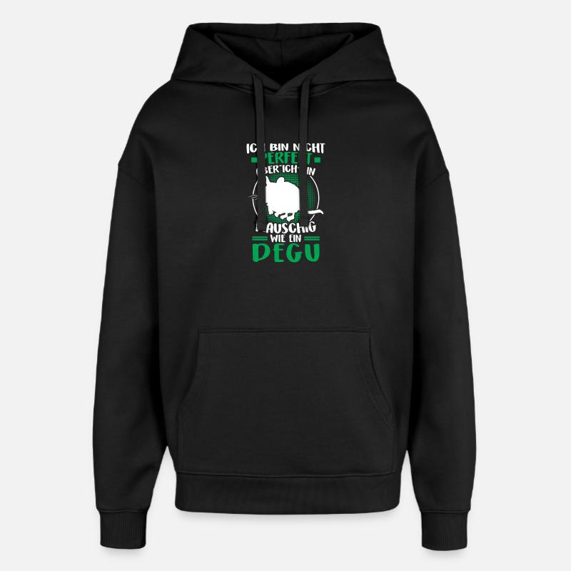 Octodon pas parfait Octodo commun - Sweat à capuche unisexe Stanley/Stella Oversized - noir