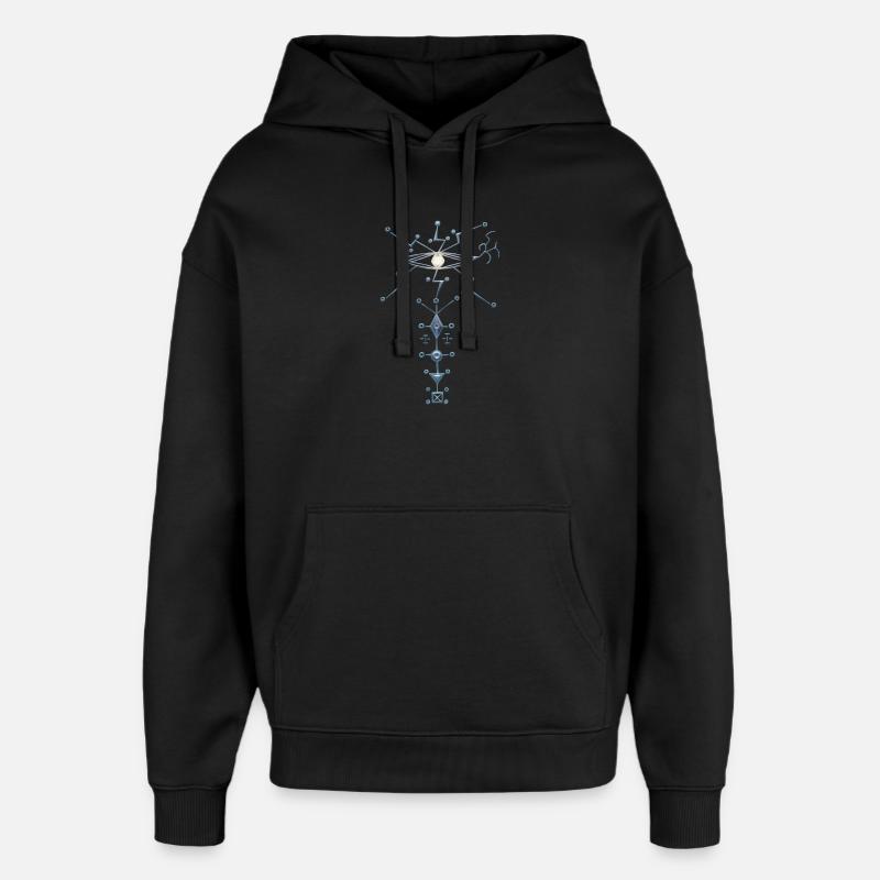 Sceau de l’œil mystique. - Sweat à capuche unisexe Stanley/Stella Oversized - noir