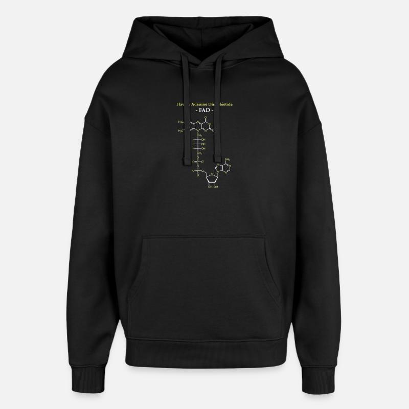 FAD Cofacteur Flavine Adénine - Sweat à capuche unisexe Stanley/Stella Oversized - noir