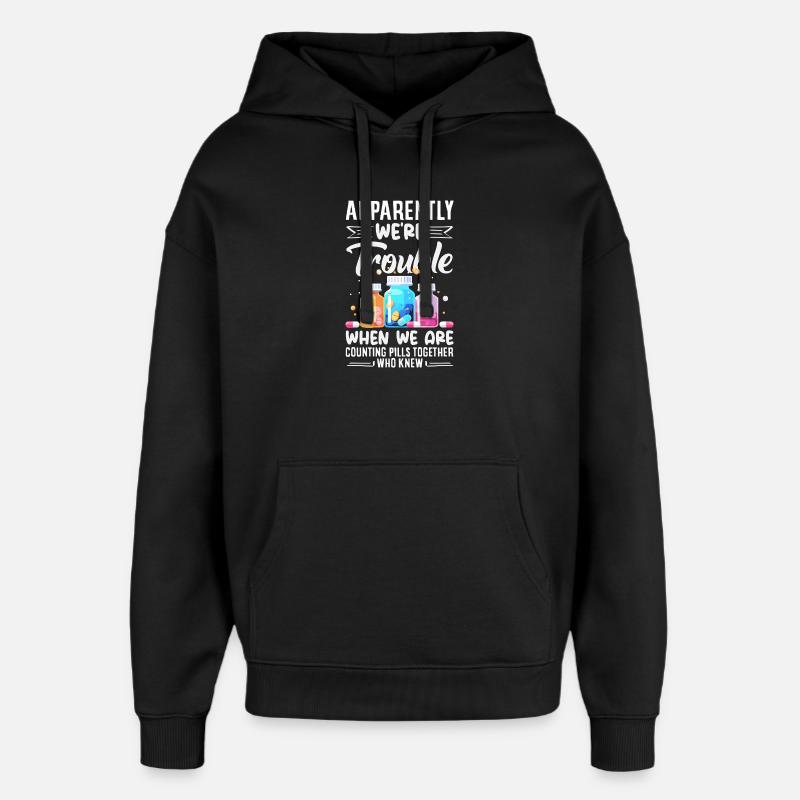Apotheker Pharmazeutisch-technischer - Oversized Unisex Hoodie von Stanley/Stella - Schwarz