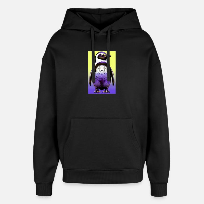 pingouin - Sweat à capuche unisexe Stanley/Stella Oversized - noir