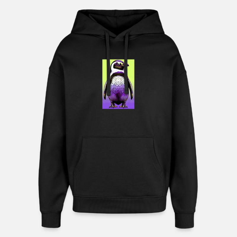 pingouin - Sweat à capuche unisexe Stanley/Stella Oversized - noir
