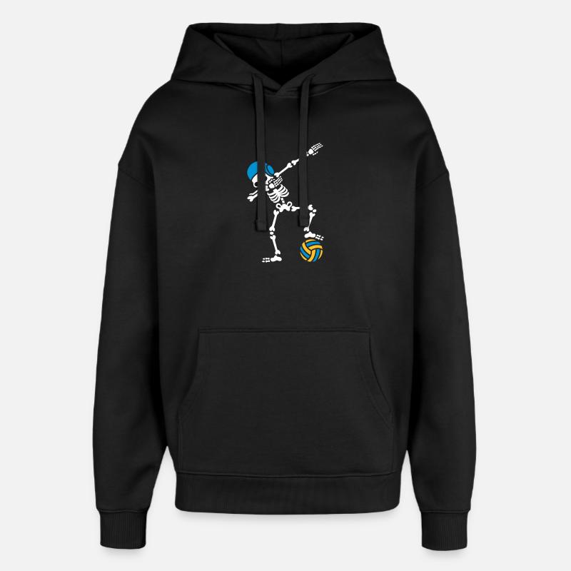 DAB DABBING Squelette Water-Polo Halloween - Sweat à capuche unisexe Stanley/Stella Oversized - noir