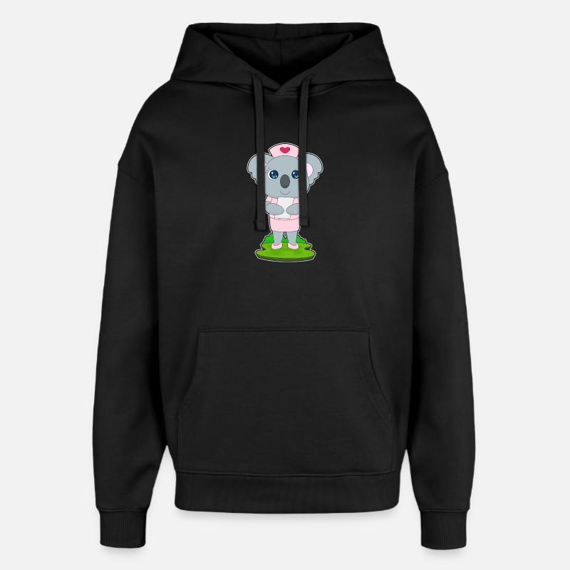 Koala Krankenschwester - Oversized Unisex Hoodie von Stanley/Stella - Schwarz