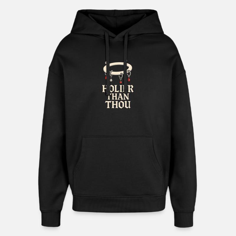 Piercing Addict Body Mod Enthusiast - Sweat à capuche unisexe Stanley/Stella Oversized - noir