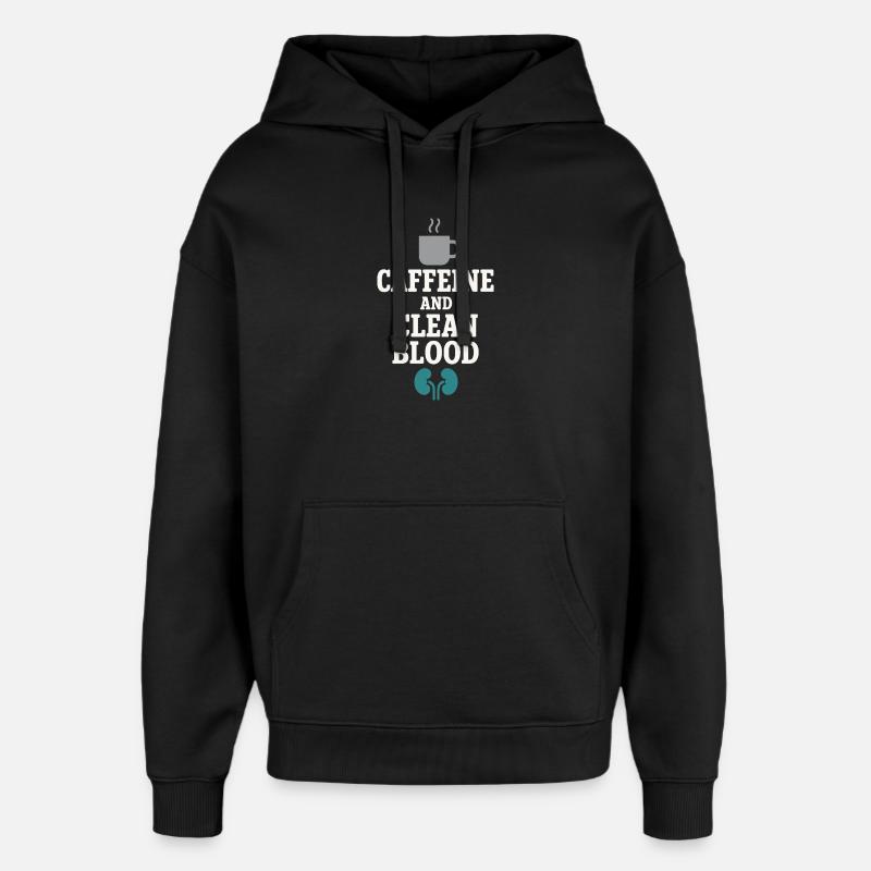 Dialyse Schwester Tech Nierenpflege Nephrologie - Oversized Unisex Hoodie von Stanley/Stella - Schwarz