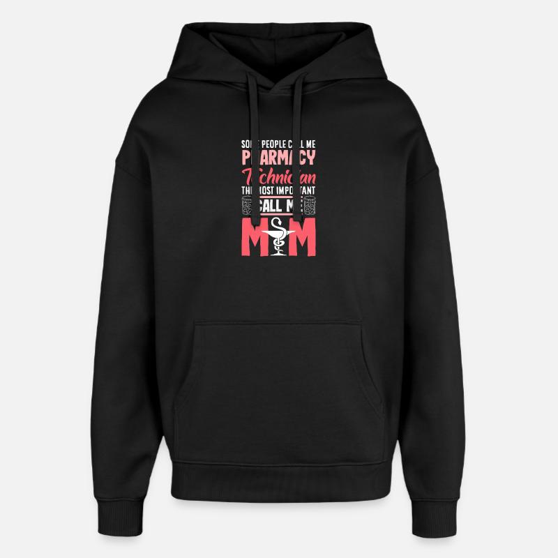 Apotheker Pharmazeutisch-technischer - Oversized Unisex Hoodie von Stanley/Stella - Schwarz