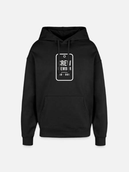 Événement du personnel de l’équipe d’identification des membres d’équipage Tag Tag Badge - Sweat à capuche unisexe Stanley/Stella Oversized - noir