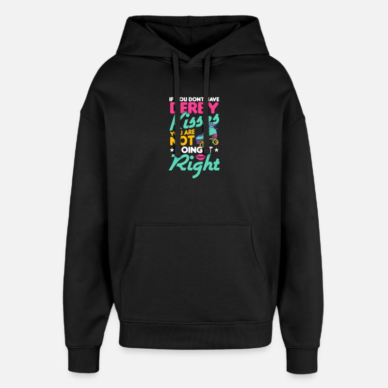 design de patins à roulettes - Sweat à capuche unisexe Stanley/Stella Oversized - noir