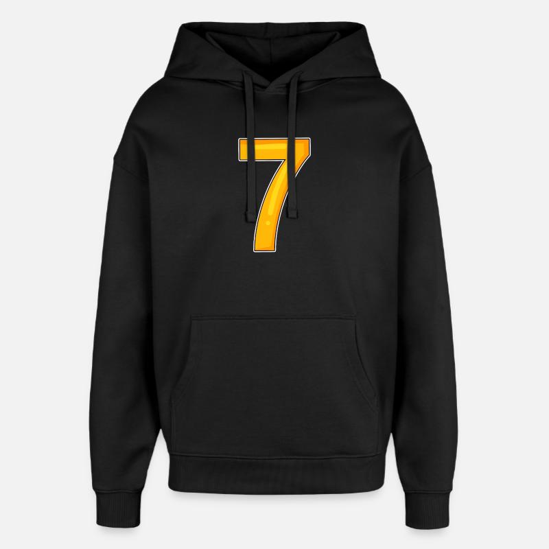Numéro Sept - Numéro Numéro 7 - Sweat à capuche unisexe Stanley/Stella Oversized - noir