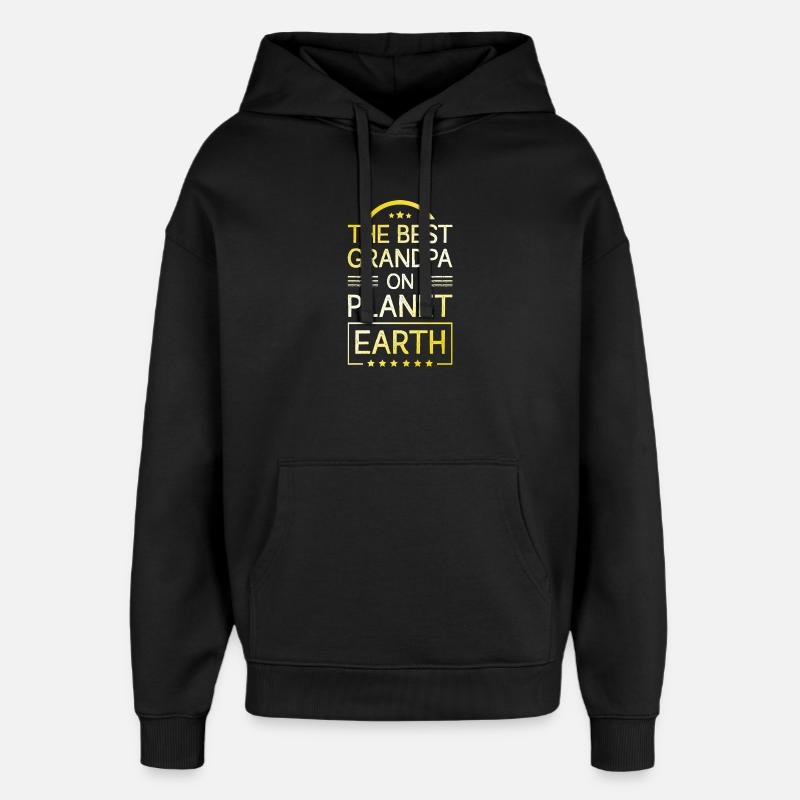 Bester Opa Spruch - Oversized Unisex Hoodie von Stanley/Stella - Schwarz