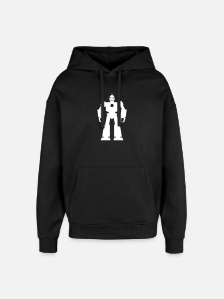 Robots – AI Technology Sci-Fi Nerd Design - Oversized Unisex Hoodie by Stanley/Stella - black
