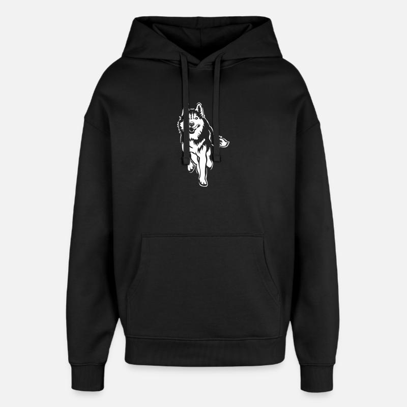 Husky «Black Edition» - Sweat à capuche unisexe Stanley/Stella Oversized - noir