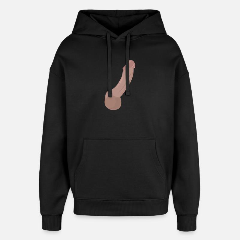 Impression K-18 - Sweat à capuche unisexe Stanley/Stella Oversized - noir