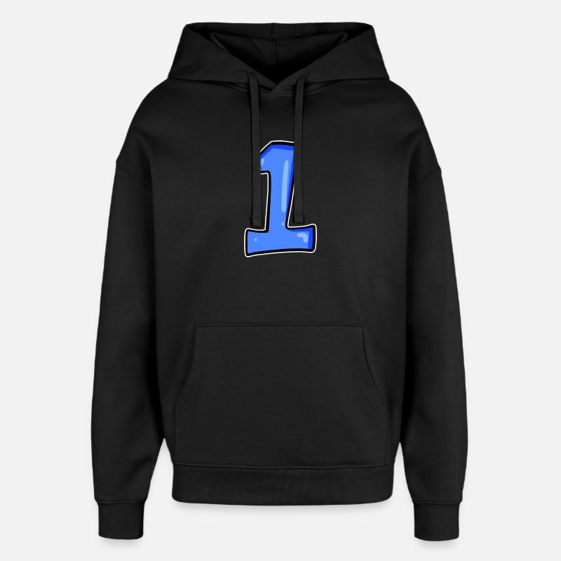 1 - Oversized Unisex Hoodie von Stanley/Stella - Schwarz