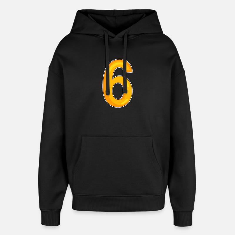 Numéro 6 Numéro - Sweat à capuche unisexe Stanley/Stella Oversized - noir