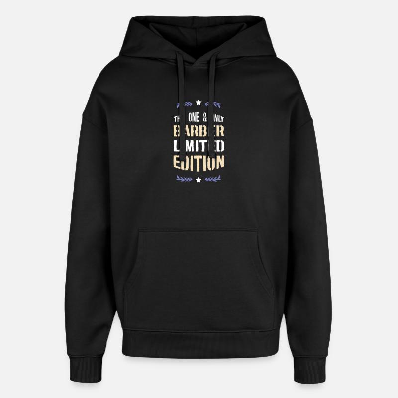 BARBER Édition Limitée - Sweat à capuche unisexe Stanley/Stella Oversized - noir