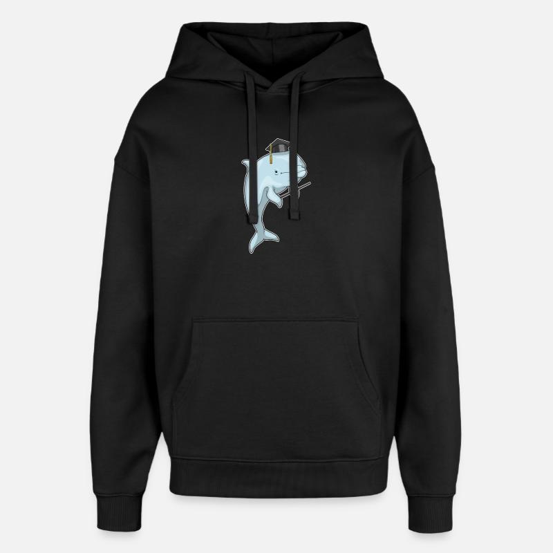 Cylindre du professeur Delfin - Sweat à capuche unisexe Stanley/Stella Oversized - noir