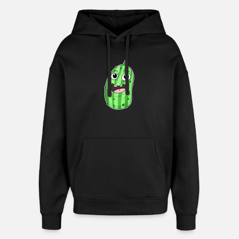 Motif concombre - Sweat à capuche unisexe Stanley/Stella Oversized - noir