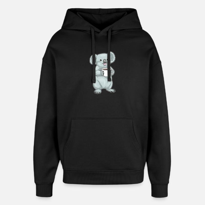Tasse à café Koala - Sweat à capuche unisexe Stanley/Stella Oversized - noir