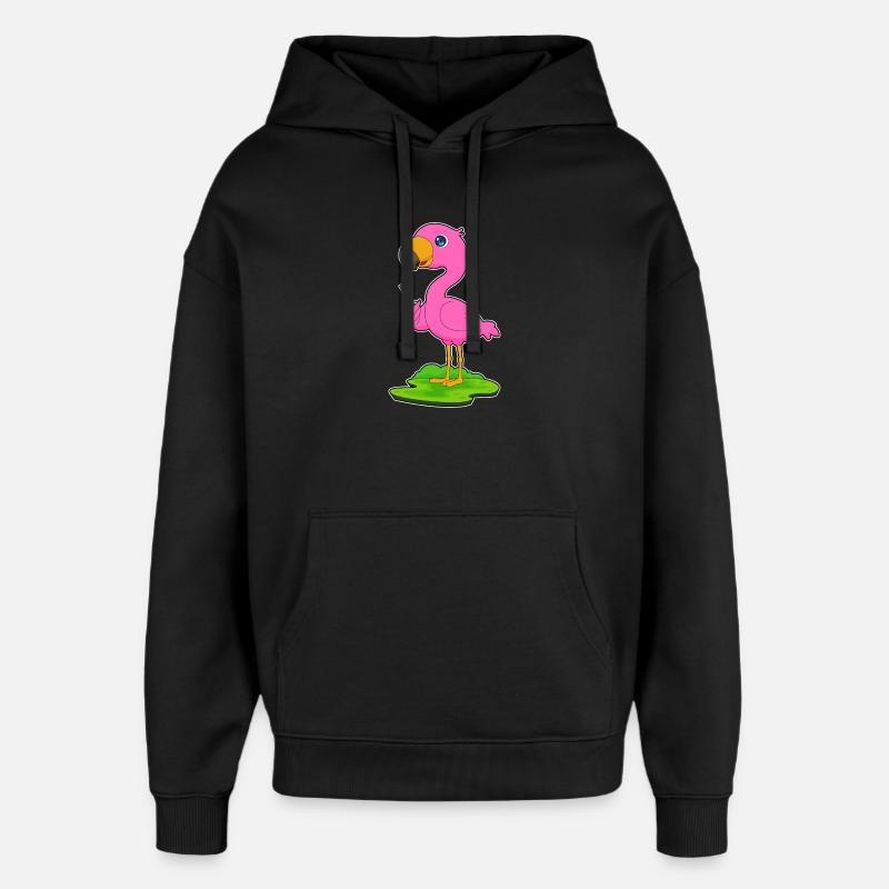 Flamingo Schlüssel - Oversized Unisex Hoodie von Stanley/Stella - Schwarz