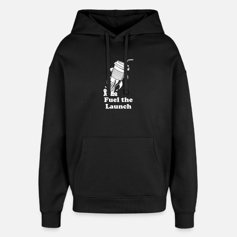 Rocket Fuel Launch - Oversized Unisex Hoodie von Stanley/Stella - Schwarz