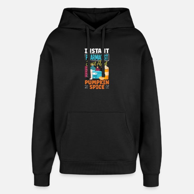 Apotheker Pharmazeutisch-technischer - Oversized Unisex Hoodie von Stanley/Stella - Schwarz