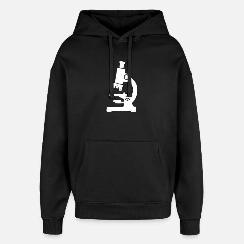 Microscope Stamp Texture - Oversized Unisex Hoodie by Stanley/Stella - black