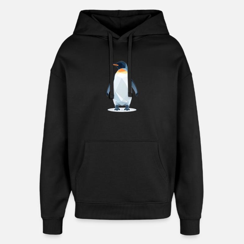 Pinguin Style - Oversized Unisex Hoodie von Stanley/Stella - Schwarz