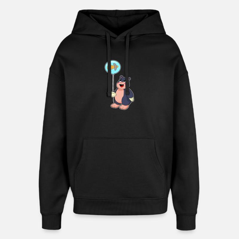 Ballon Mole Hammer - Sweat à capuche unisexe Stanley/Stella Oversized - noir
